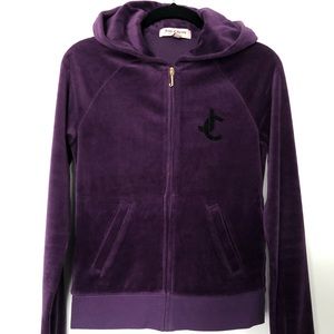Juicy Couture Eggplant Zip Sweater